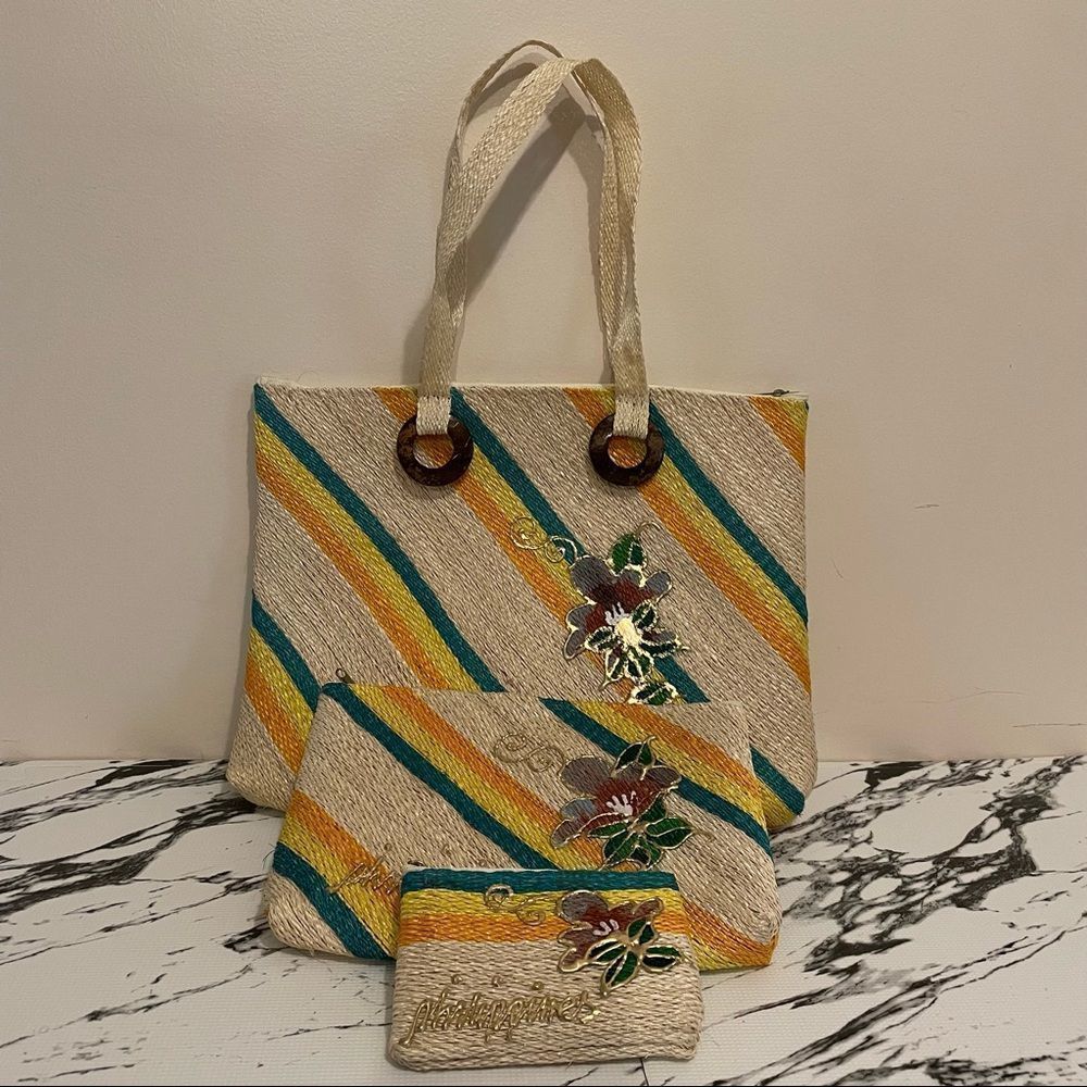 Adorable Straw set of 3 bags
